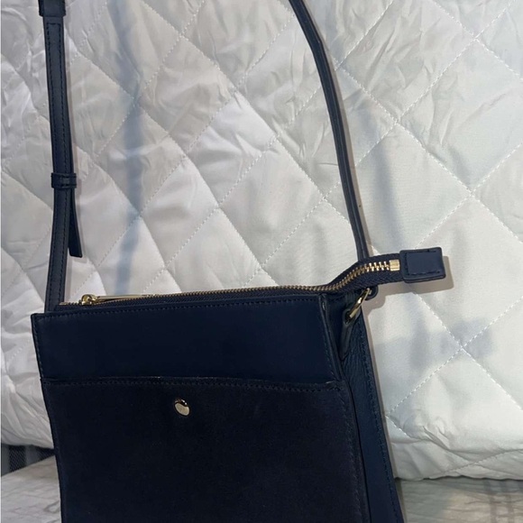 Suede navy blue crossbody in perfect condition - Picture 3 of 7
